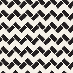 Hand drawn seamless repeating pattern with lines tiling. Grungy freehand background texture.