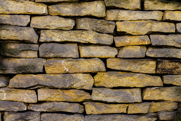 Old dark stone wall