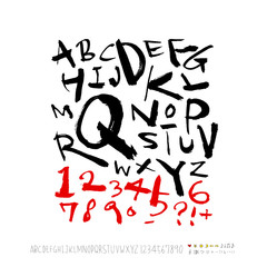 벡터 문자 / 손으로 쓴 글씨체