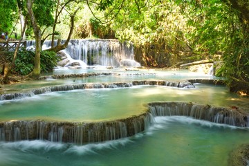 Kuangsi waterfall, luang prabang, laos