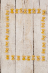 Farfalle pasta forming frame