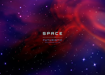 Space Stars Background. Vector Illustration of The Night Sky. illustration of outer space and Milky Way