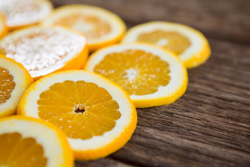 Close-up orange slices