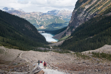 Hiking Plain of Six Glaciers,Banff National Park, Canadian Rockies