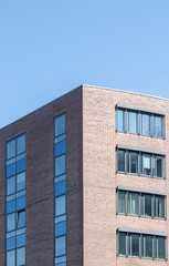 Fassade mit modernen Fenstern eines Bürohauses