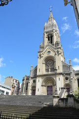 Fototapeta na wymiar Church in Paris, France,2018