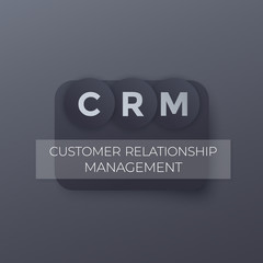 CRM, customer relationship management, vector art