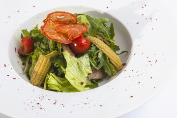 Salad with baby corn