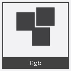 Fototapeta na wymiar Rgb icon isolated on white background