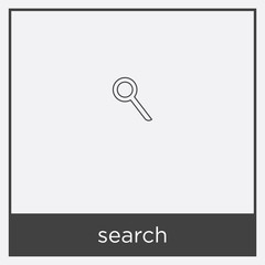 search icon isolated on white background