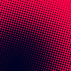 Gradient halftone dots background in pop art style. Vector illustration. - 202614011