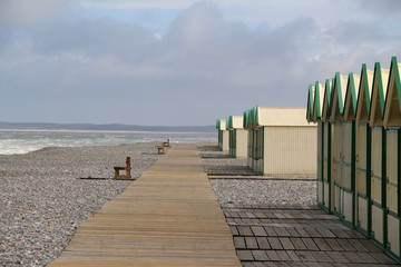 Plage de Cayeux-sur-Mer dans la Somme