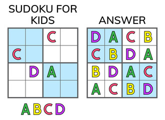 Sudoku. Kids and adult mathematical mosaic. Magic square. Logic puzzle game. Digital rebus.