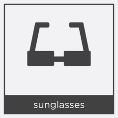 sunglasses icon isolated on white background