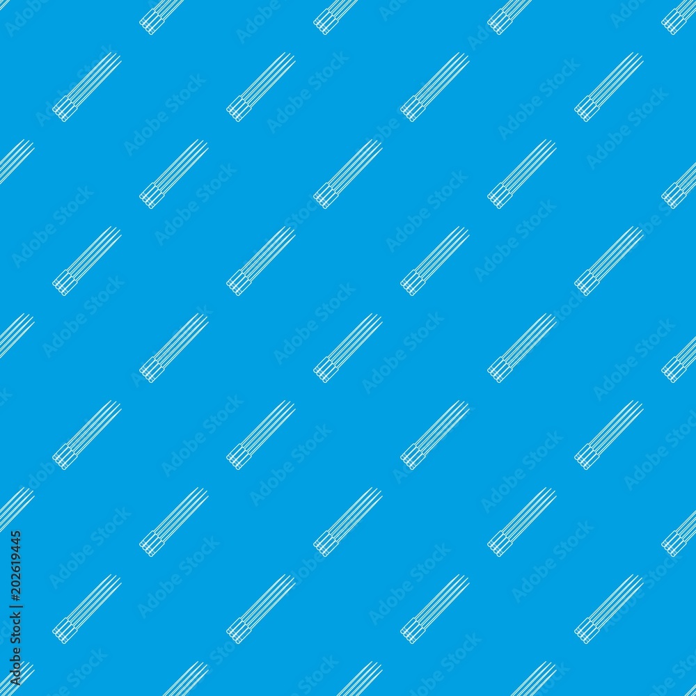 Poster toothpick pattern vector seamless blue repeat for any use