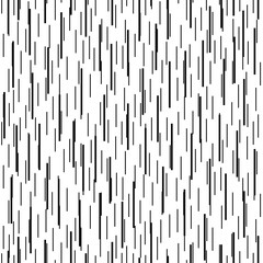 Linear geometric seamless pattern. Black and white background with vertical strips. Vector illustration.