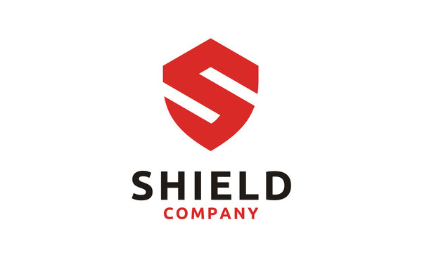 Initial Letter S Shield Secure Safe Secret Strong logo design vector
