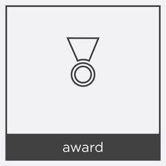 award icon isolated on white background