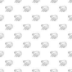 Capuchin pattern vector seamless repeating for any web design