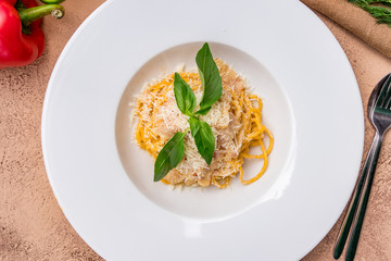 Spaghetti Carbonara with bacon