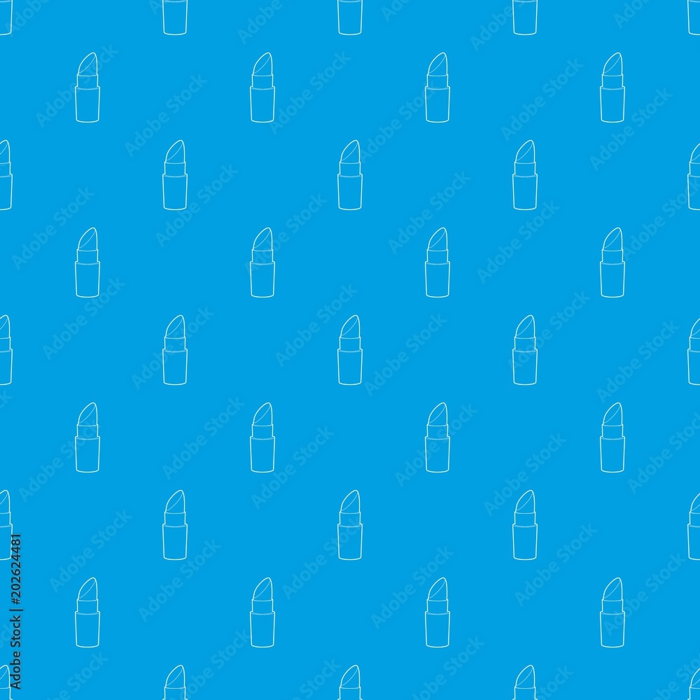 Poster lipstick pattern vector seamless blue repeat for any use
