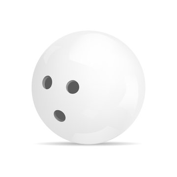 Bowling ball icon. Realistic illustration of bowling ball vector icon for web