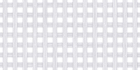Light Grey Seamless Wood Lattice Background. Diagonal Wooden Planks Fence Panel Texture. Decorative...