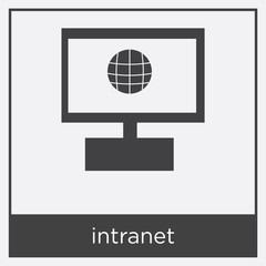 intranet icon isolated on white background