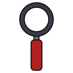 magnifying glass isolated icon vector illustration design