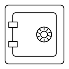 safe box isolated icon vector illustration design