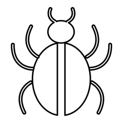 bug insect isolated icon vector illustration design