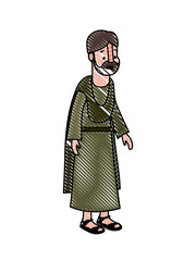 apostle of Jesus character vector illustration design