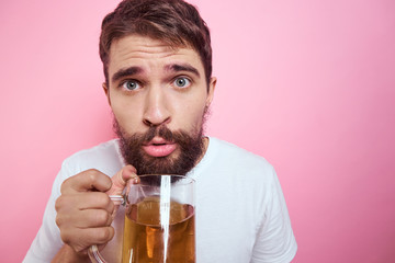 Fototapeta premium man with beer