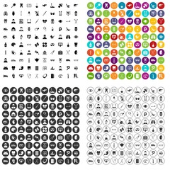 100 medical checkup icons set vector in 4 variant for any web design isolated on white