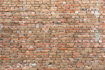 Abandoned brick wall texture