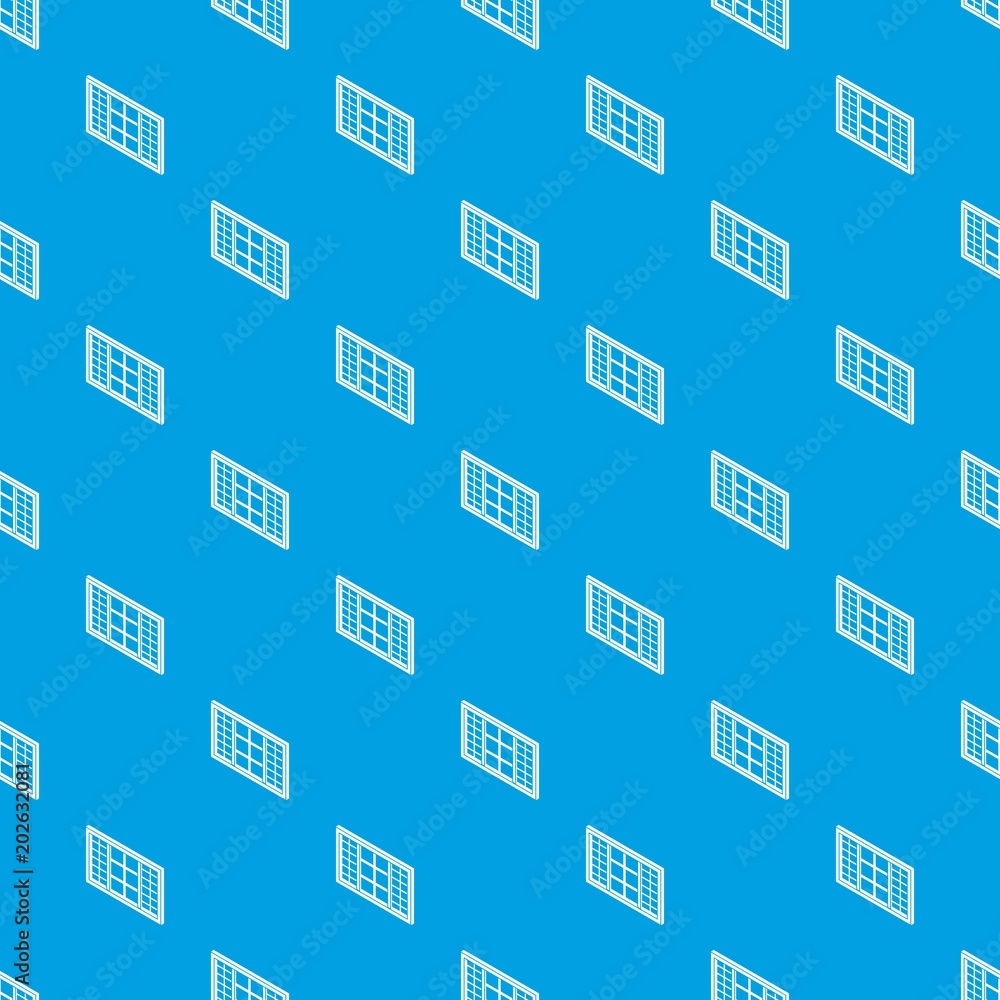 Poster wood window frame pattern vector seamless blue repeat for any use