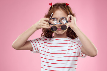 little girl with camera