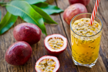 Passion fruit juice healthy food