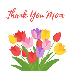Mother's Day greeting card template