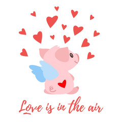 Obraz na płótnie Canvas Valentines day greeting card template