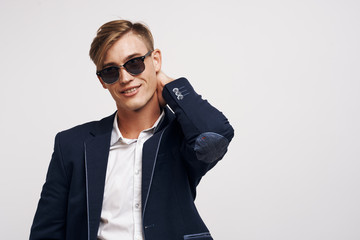 portrait of young man with sunglasses