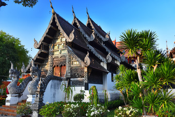 Wat Chedi Luang, a Buddhist temple in Chiang Mai, Thailand