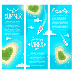 Paradise islands anner template.