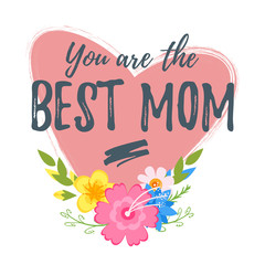 Mother's Day greeting card template