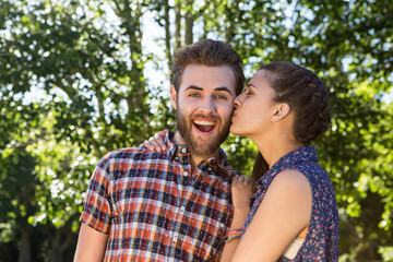 Fototapeta premium Cute couple in the park