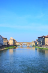 Fototapeta premium the landmark in Florence, ponte vecchio(old bridge)