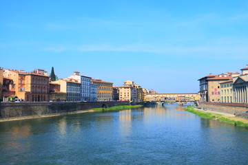 Obraz premium the landmark in Florence, ponte vecchio(old bridge)