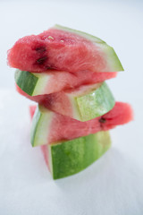 Stack of watermelon slices