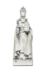 Pope Sculpture Isolated Photo