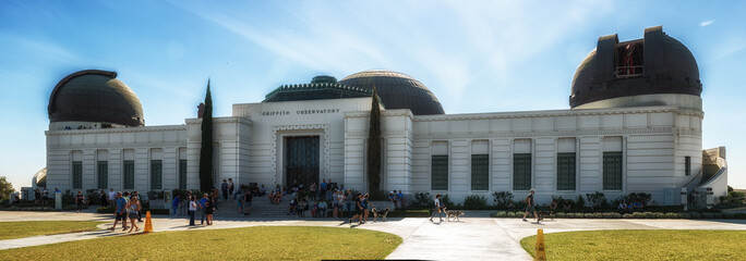 Griffith Observatory Monument of Astronomers in Los Angeles California